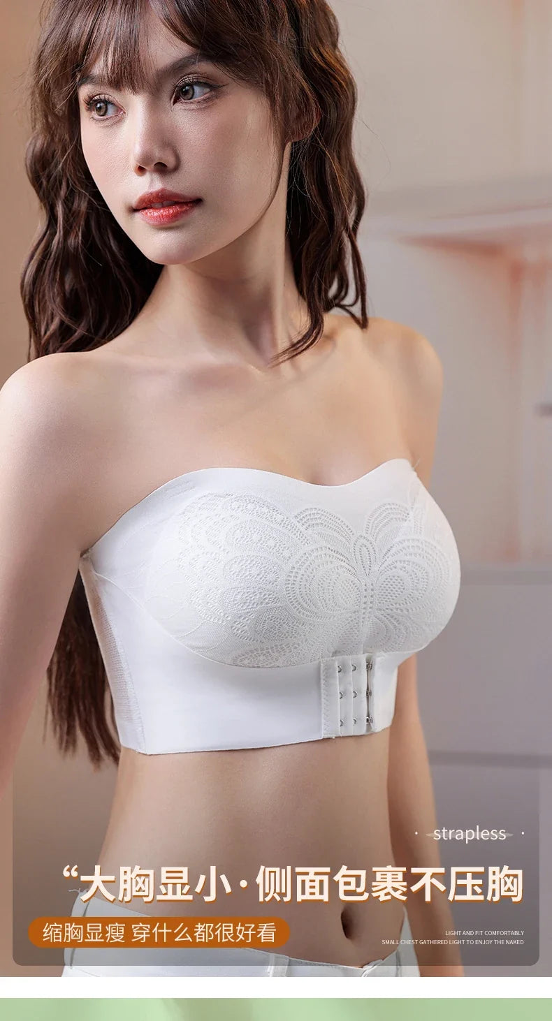 Front Closure Posture Corrector Bras Beauty Back Tops Butterfly Sports Vest strapless Bralette Humpback Correct Tops M-6XL Size