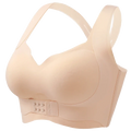 M-6XL Vest Women Seamless Underwear 2 In 1 Solid Adjustable Underwireless Bra Front Buckle Sexy Latex Shapers Humpback Corrected