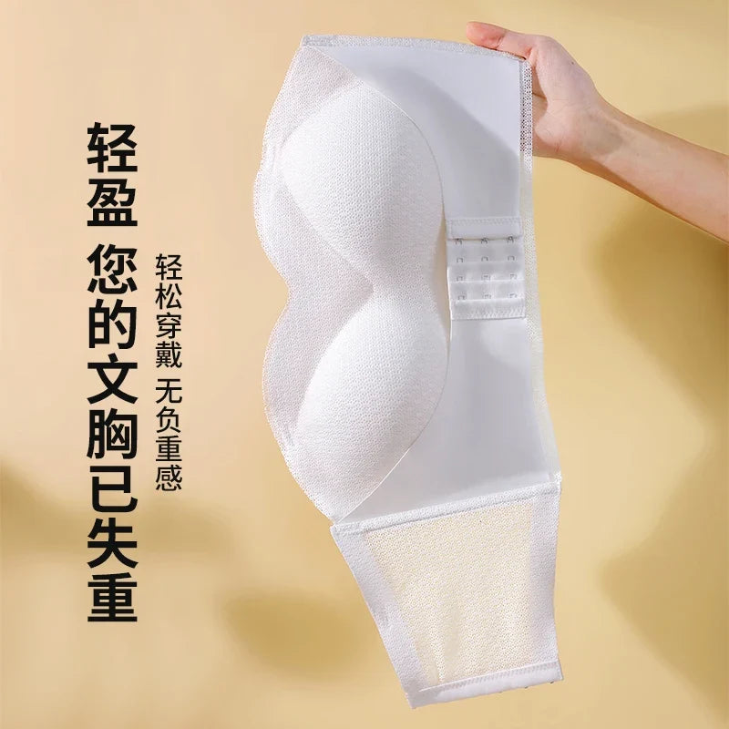 Sexy Push Up Bra Front Closure Strapless Underwear for Women Plus Size Invisible Brassiere Wireless Breathable Female Lingerie