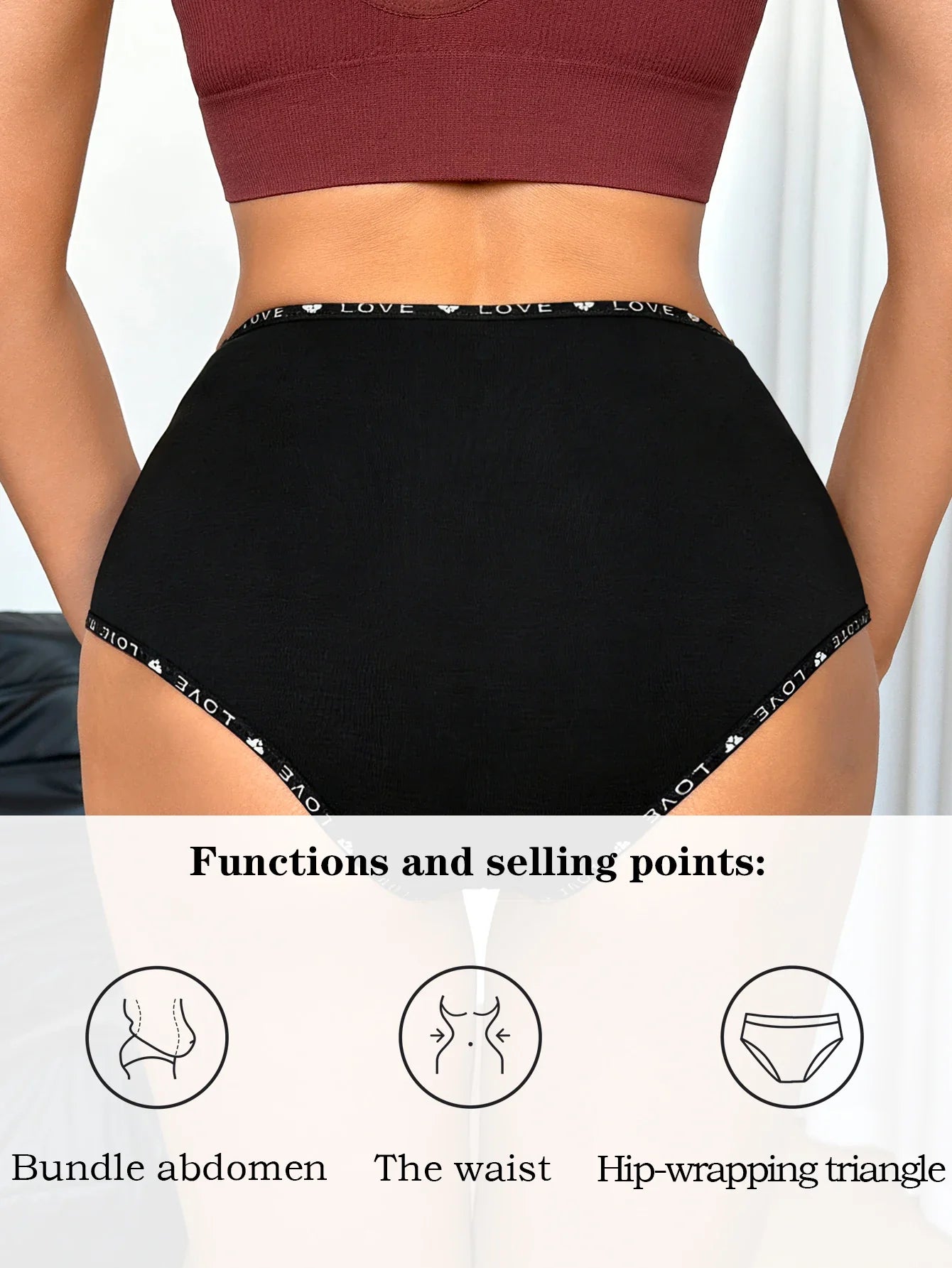 S-XXL Seamless Women Panties Daily High Waisted Soft Underwear Female Solid Color Briefs Ladies Intimate Wear