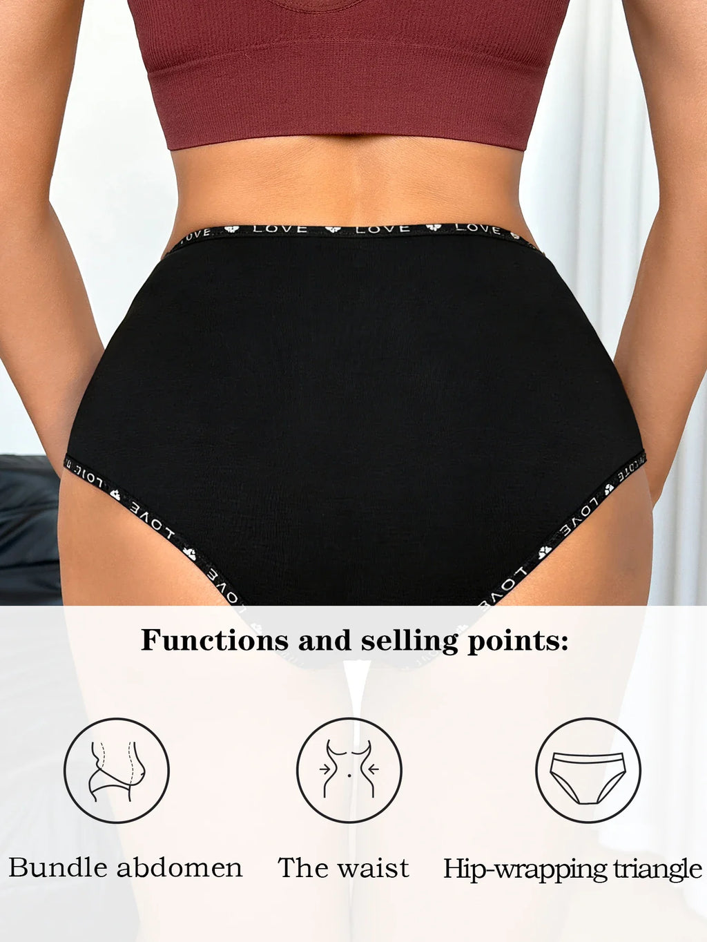 S-XXL Seamless Women Panties Daily High Waisted Soft Underwear Female Solid Color Briefs Ladies Intimate Wear