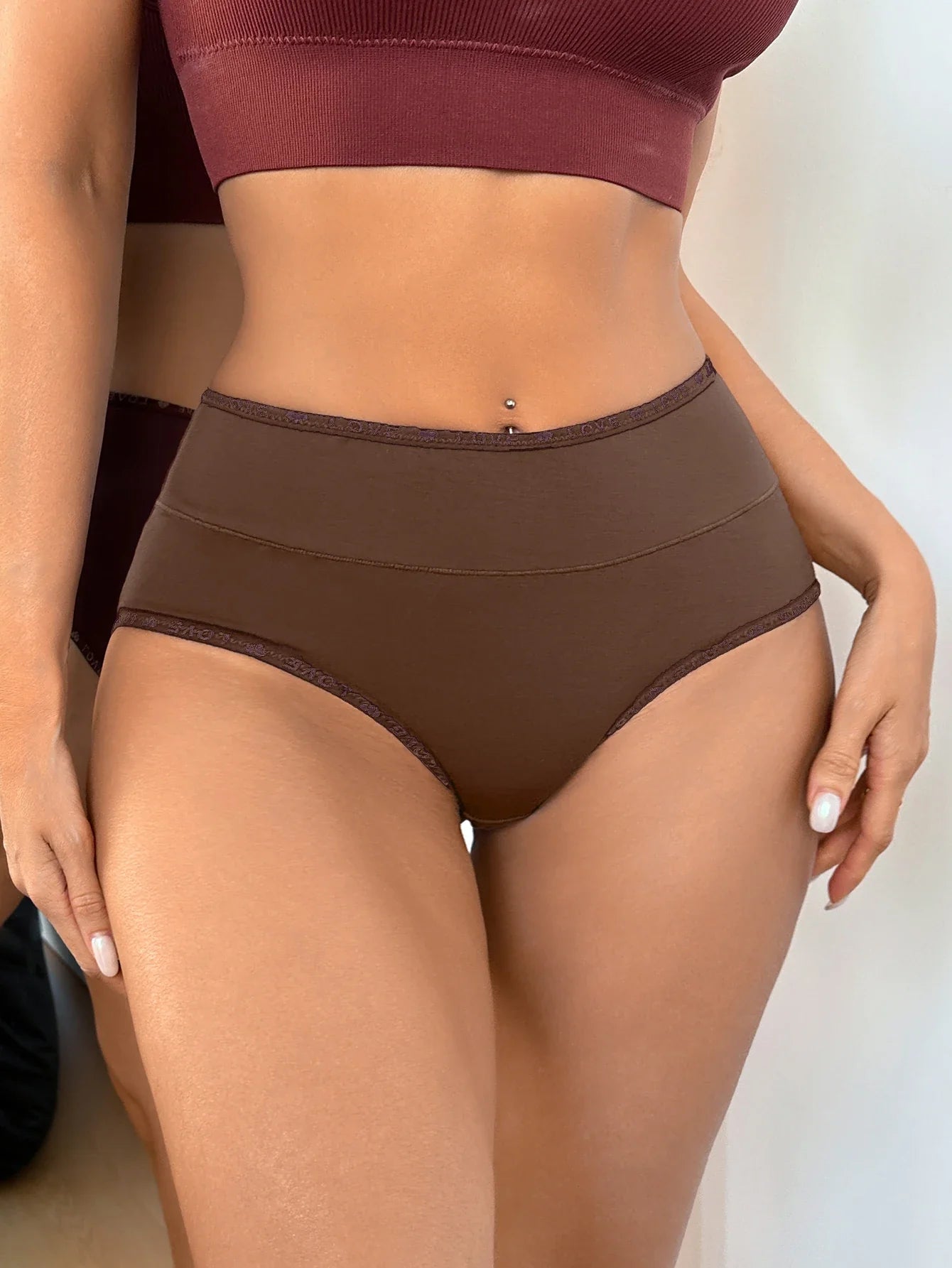 S-XXL Seamless Women Panties Daily High Waisted Soft Underwear Female Solid Color Briefs Ladies Intimate Wear