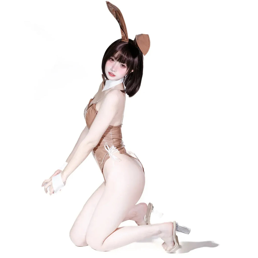 Sexy Bunny Girl Costume - Transparent Halloween Cosplay Jumpsuit