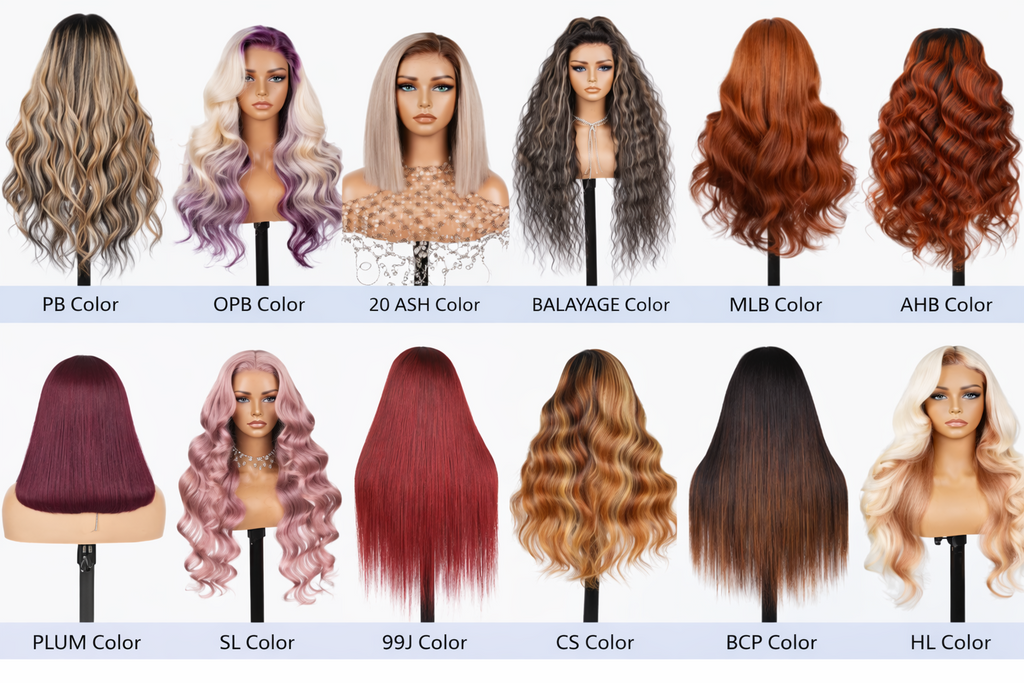 Water Wave Curly Light Brown With Highlights Lace Front Human Hair 24' Pre Plucked HD Transparent Wigs