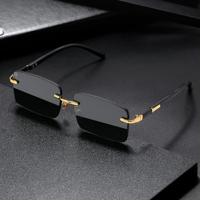Rimless Crystal Sunglasses – Lightweight & Trendy