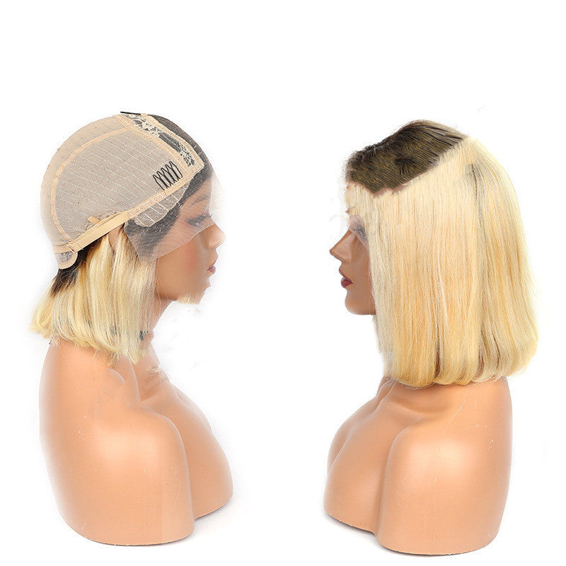 Hand-Woven Lace Human Hair Wig