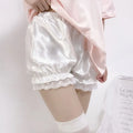 Gothic Lace Shorts - Sweet Bow Ruffle Bloomers