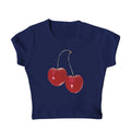 Harajuku Cherry Graphic Print T-Shirt