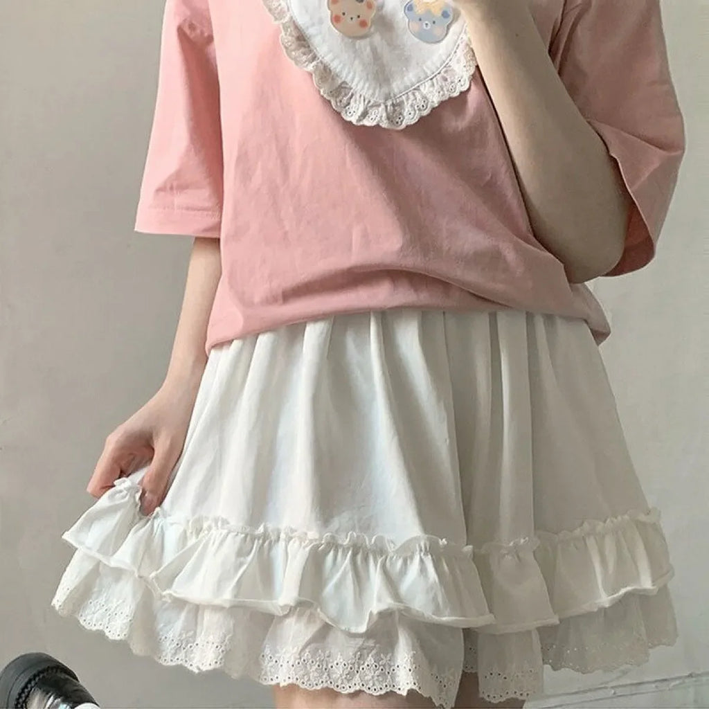 Summer Harajuku Patchwork Skirt