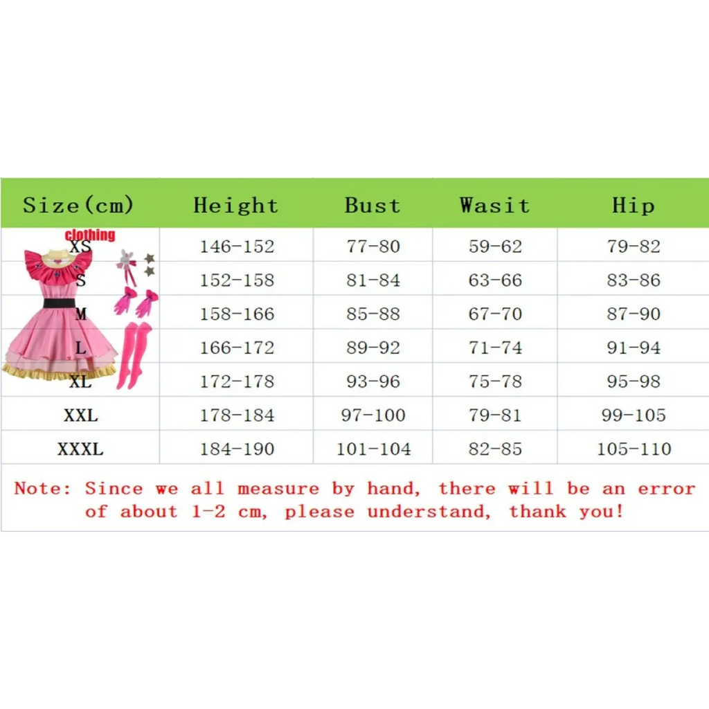 OSHI NO KO Ai Hoshino Cosplay Costume - Lolita Pink Uniform Dress