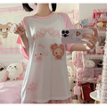 Kawaii Bunny Print T-Shirt – Harajuku Yume Cute Aesthetic