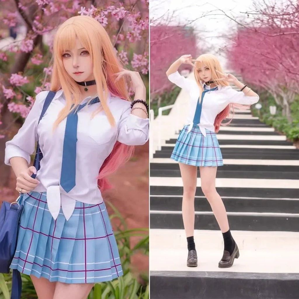 Kitagawa Marin School Uniform Cosplay – My Dress-Up Darling Set for Women
