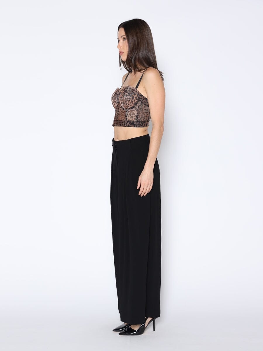 Leopard Print Bustier Top
