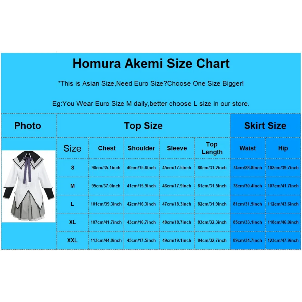 Homura Akemi Cosplay Uniform – Madoka Magica Magical Girl Dress Set
