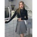 Sexy Crop Long Sleeve T-Shirt