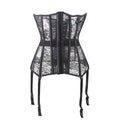 Sexy Sheer Corset Bustier With Garters