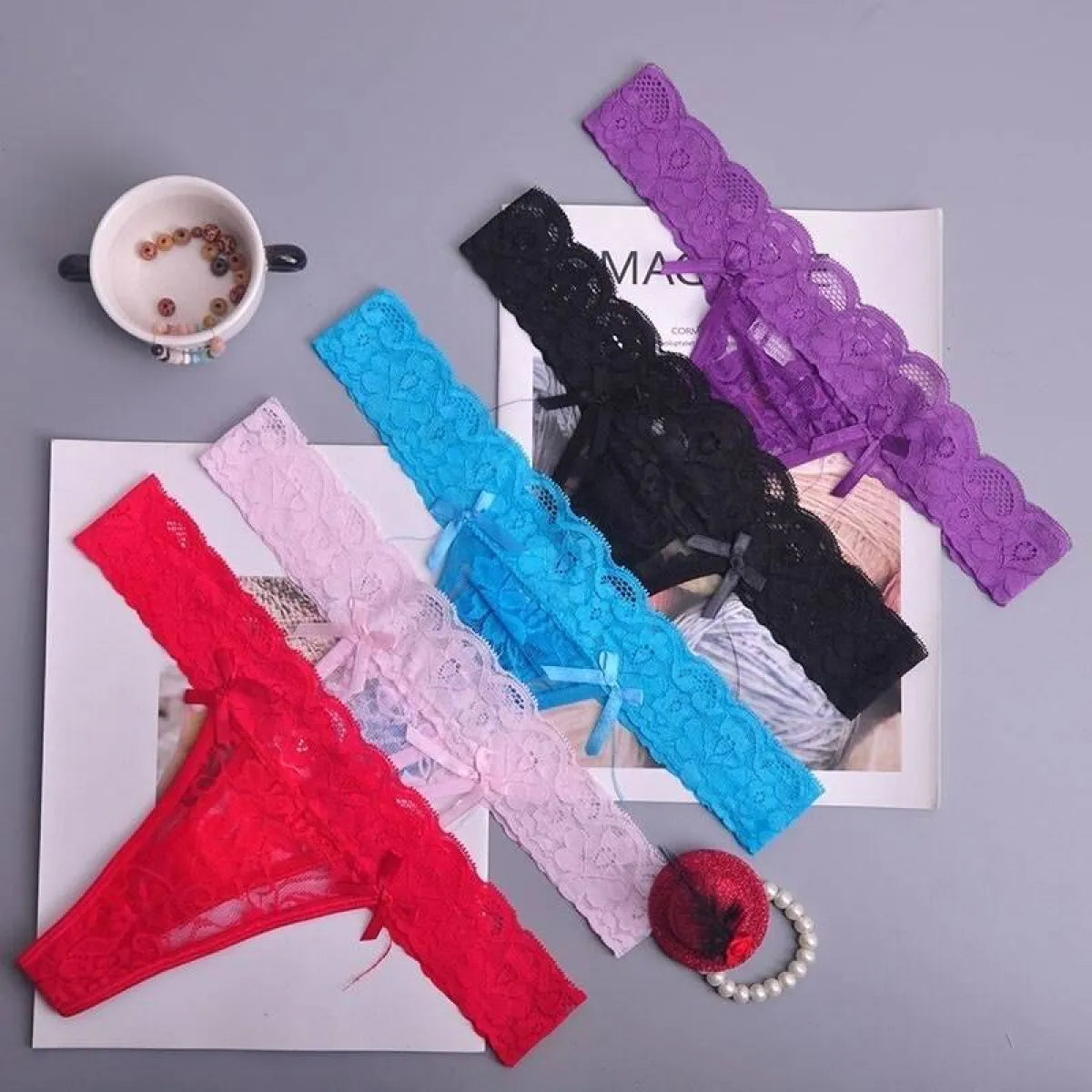Silk Sexy Thongs for Women