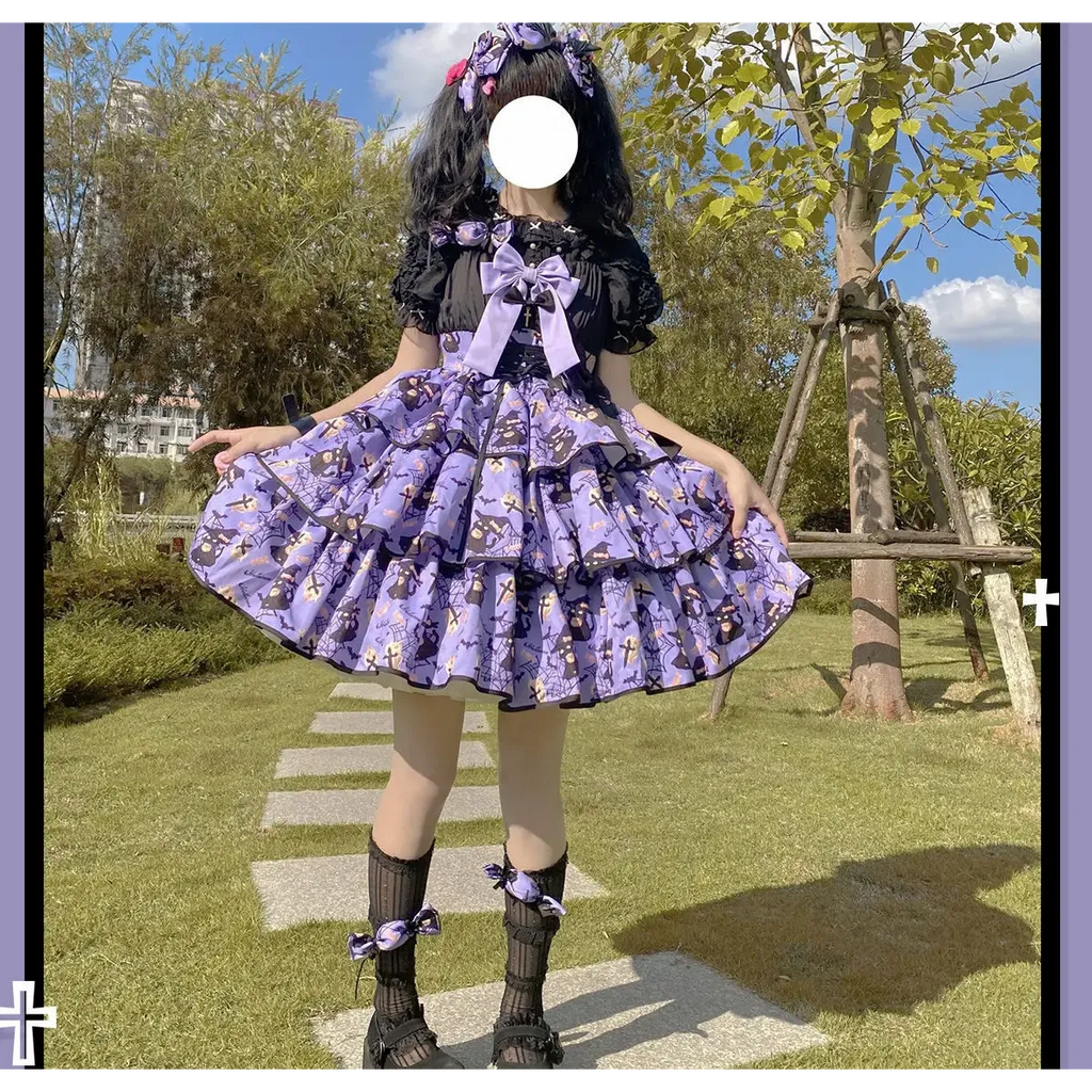 Sweet Lolita Bow Ruffle Dress