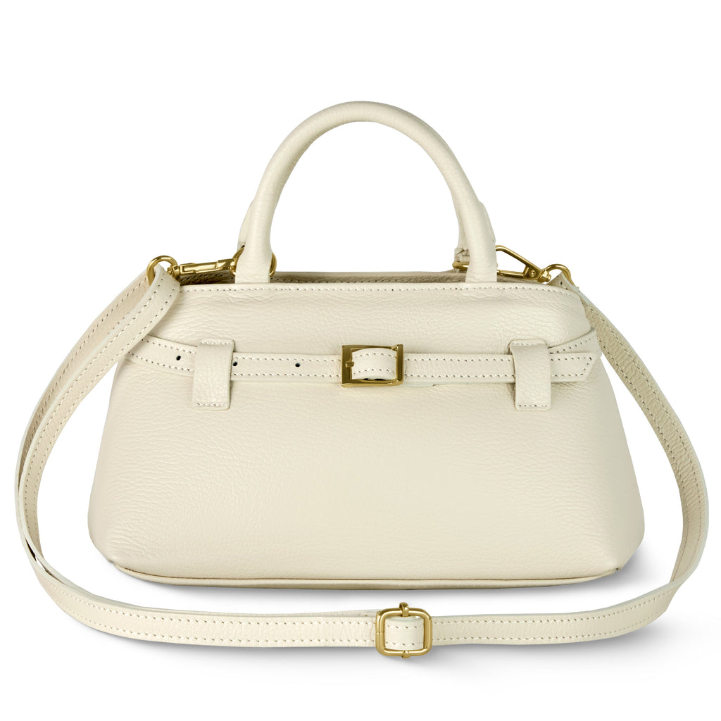 Italian Full-Grain Leather Top-Handle Bag | Cervia