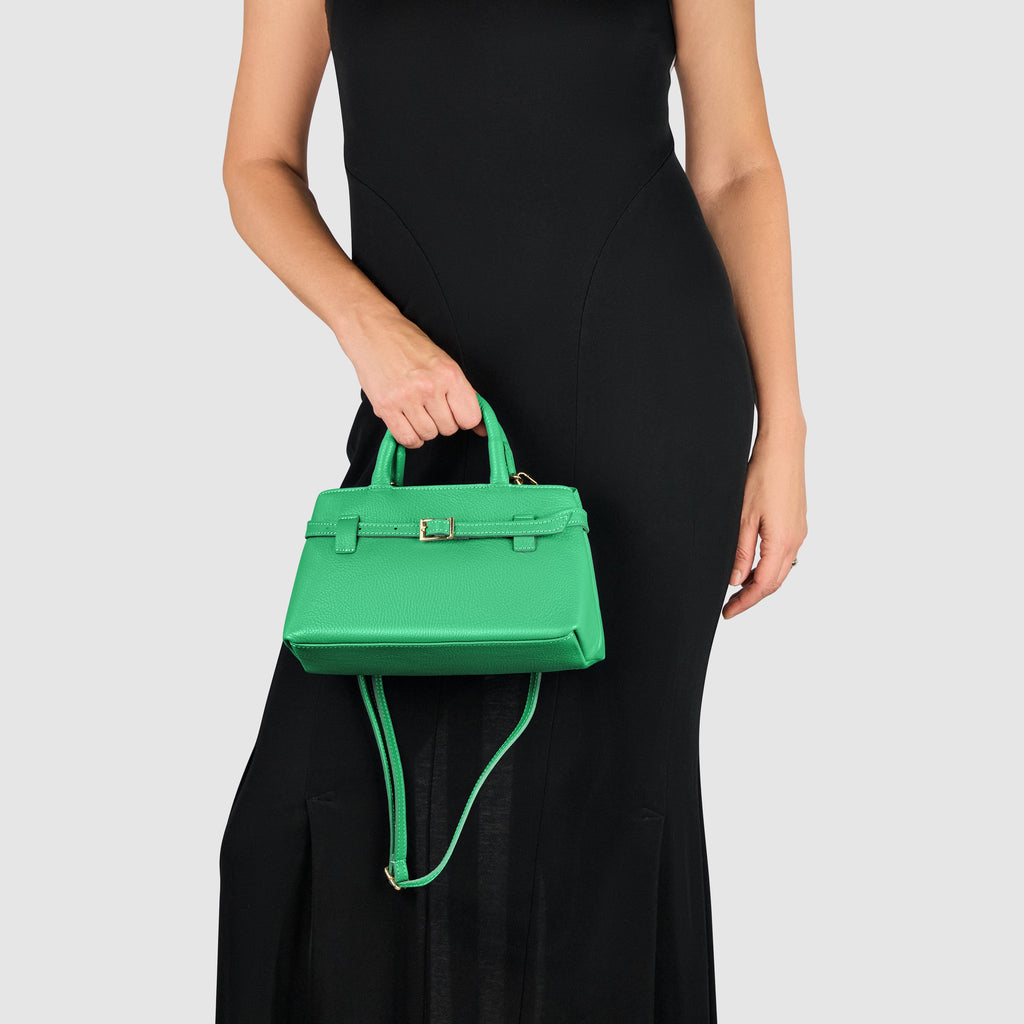 Italian Full-Grain Leather Top-Handle Bag | Cervia