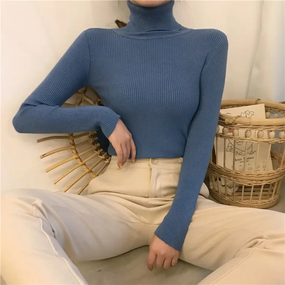 Vintage Harajuku Turtleneck Sweater