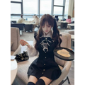 Black & White Bow Dress – Kawaii Lolita Preppy Vintage Style