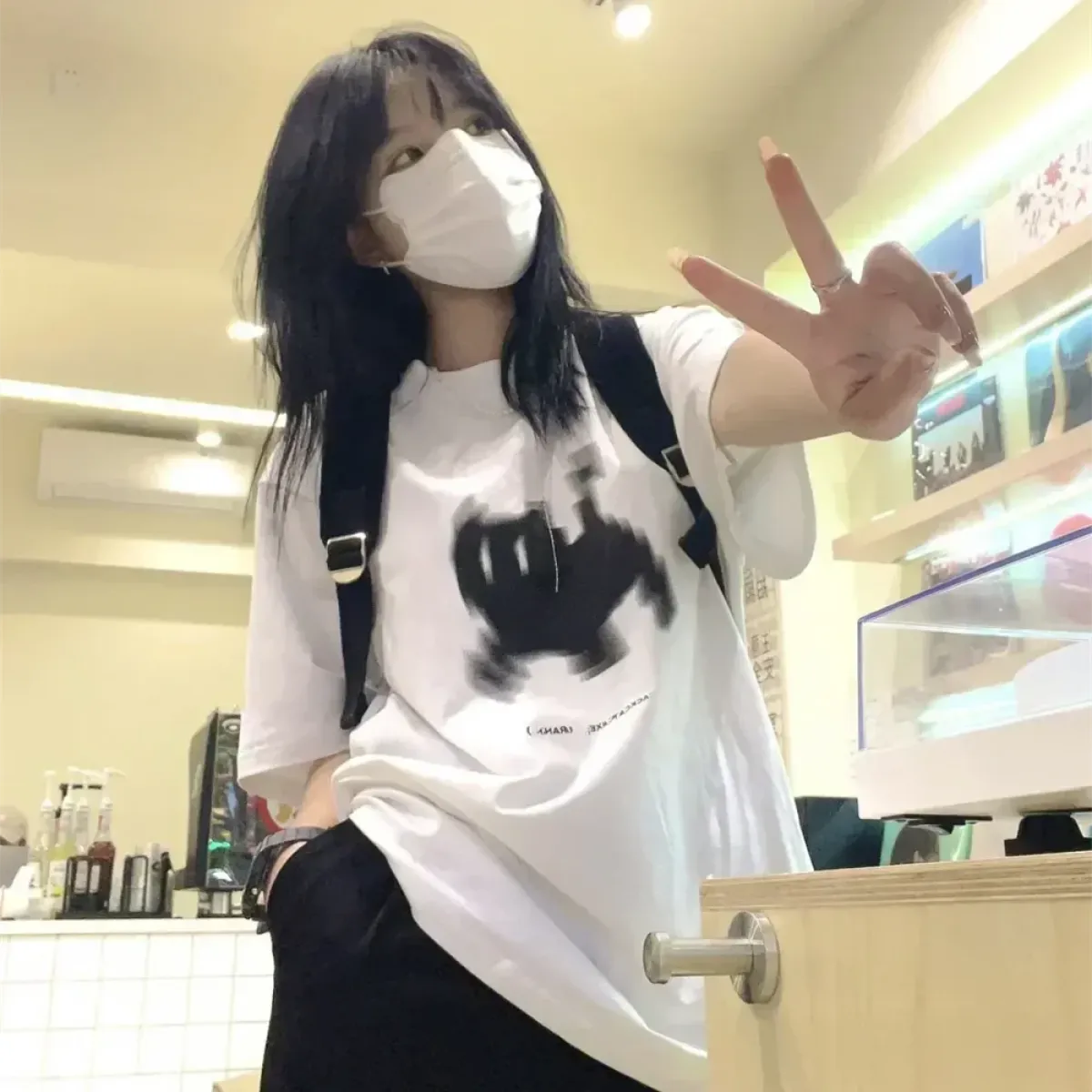 Y2K Buzzed Cat Tee