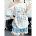 Y2K Harajuku T-Shirt – Japanese Patchwork