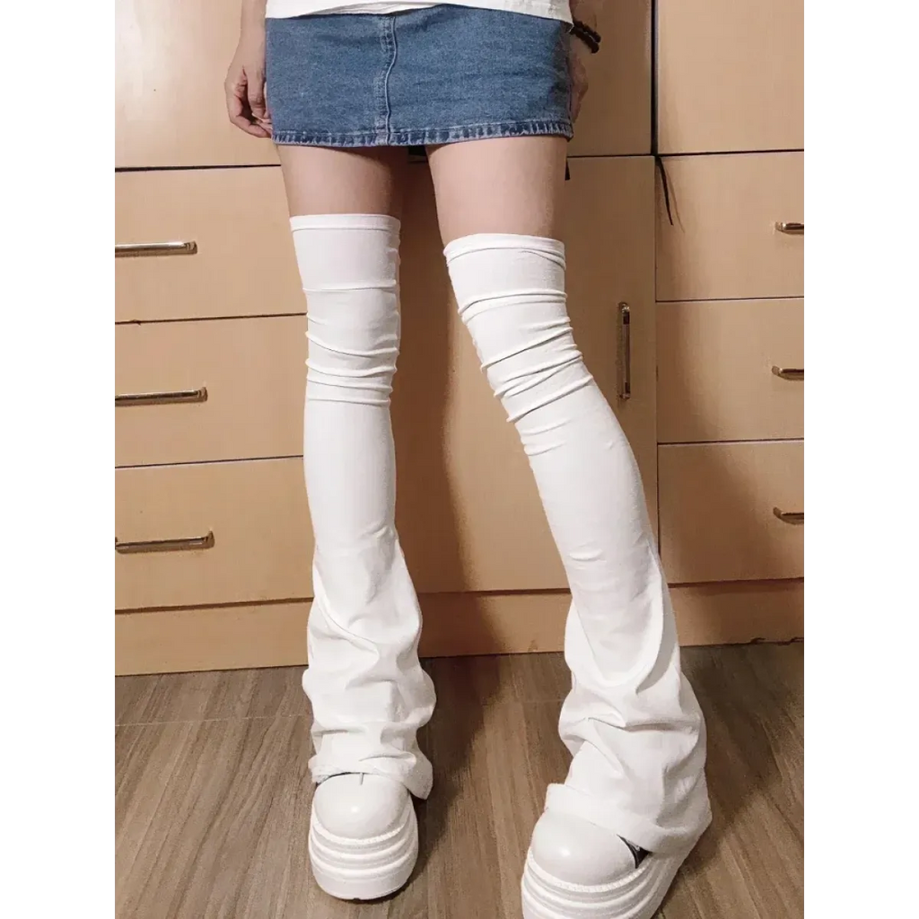 Y2K Kawaii Leg Warmers – Vintage Lolita Thigh High Socks